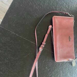 Coach Herald Crossbody in Metalic Pebble Leather